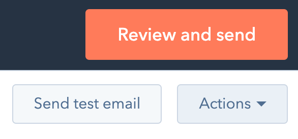 email marketing hubspot - test wiadomości przed wysyłką 