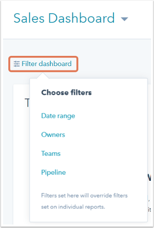 hubspot crm dashboard 