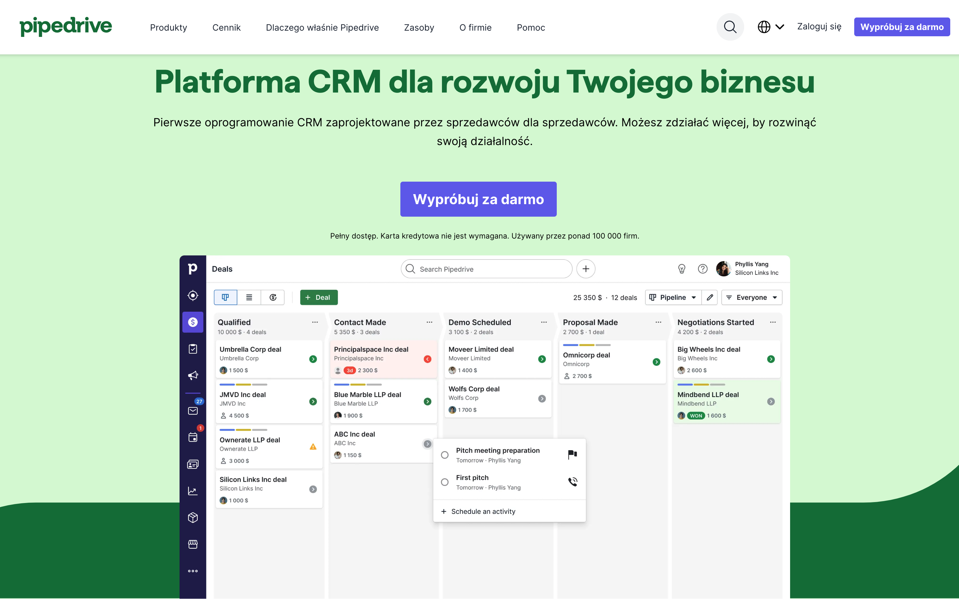 pipedrive crm dla małych firm